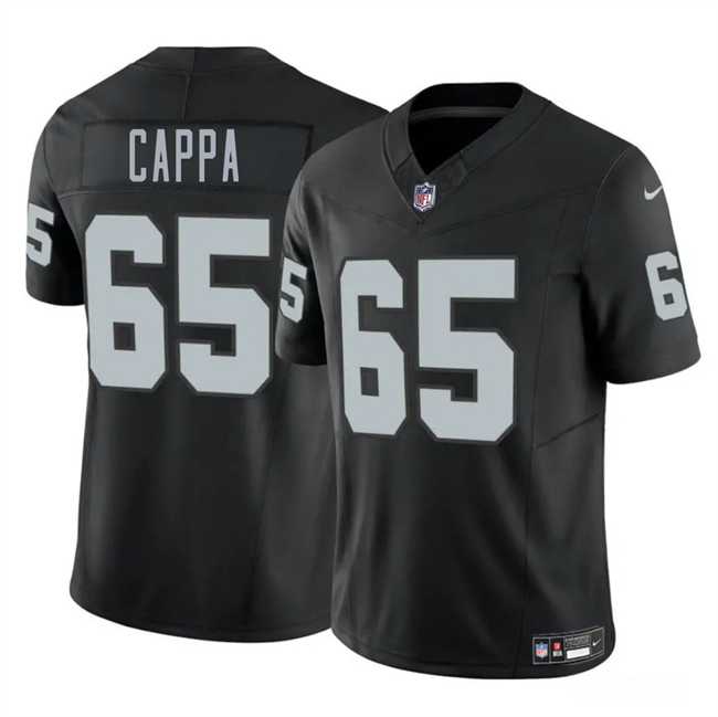 Men & Women & Youth Las Vegas Raiders #65 Alex Cappa Black 2025 F.U.S.E. Vapor Stitched Jersey